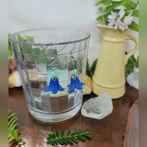 Blue/Green Fairy & Cottage Core Earrings